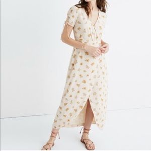 Madewell ivory silk dress